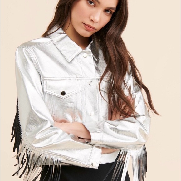 Jules Kae Jackets & Blazers - Jules Kae Talia Fringe Jacket size Small